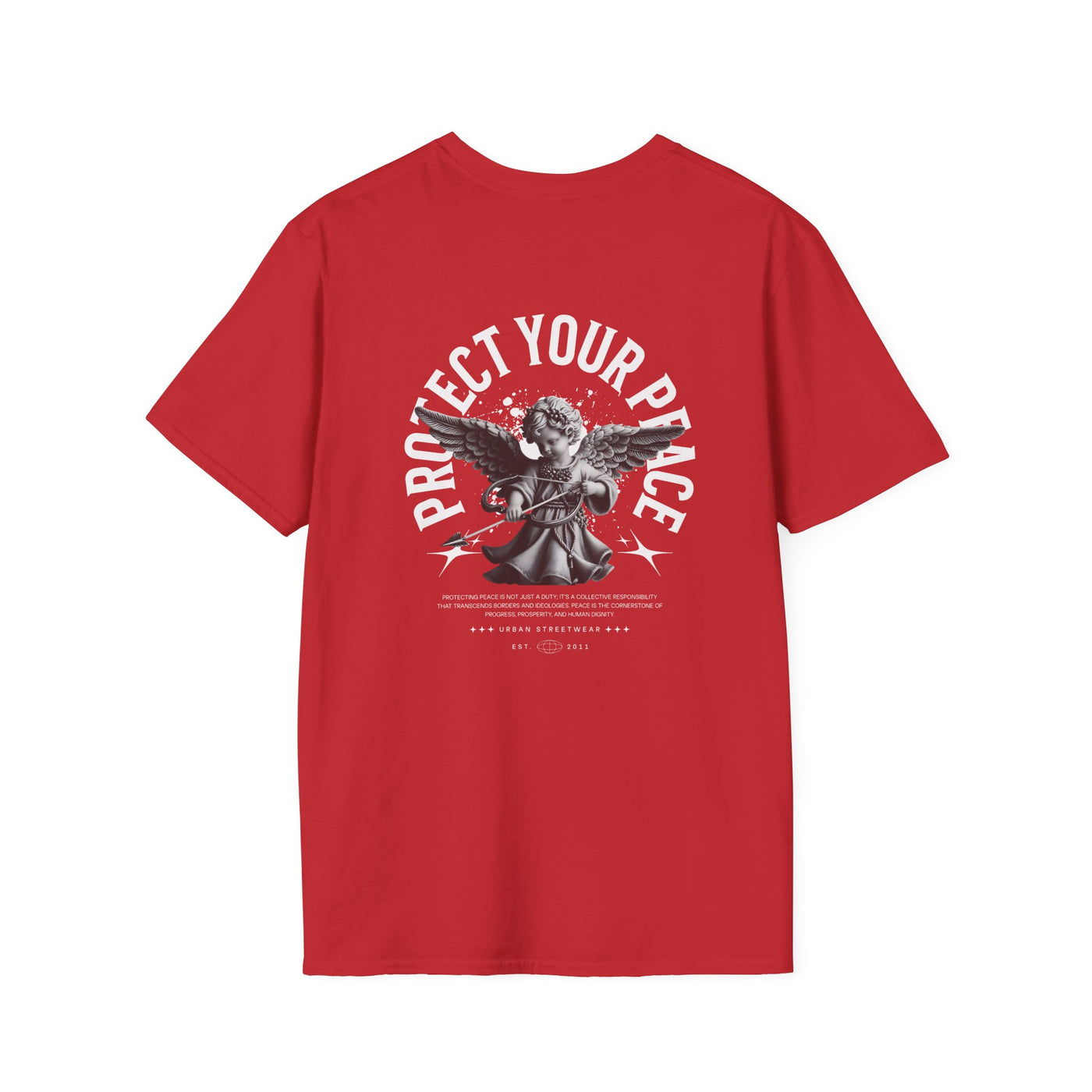 Protect Your Peace Unisex Softstyle T-Shirt for Mindfulness