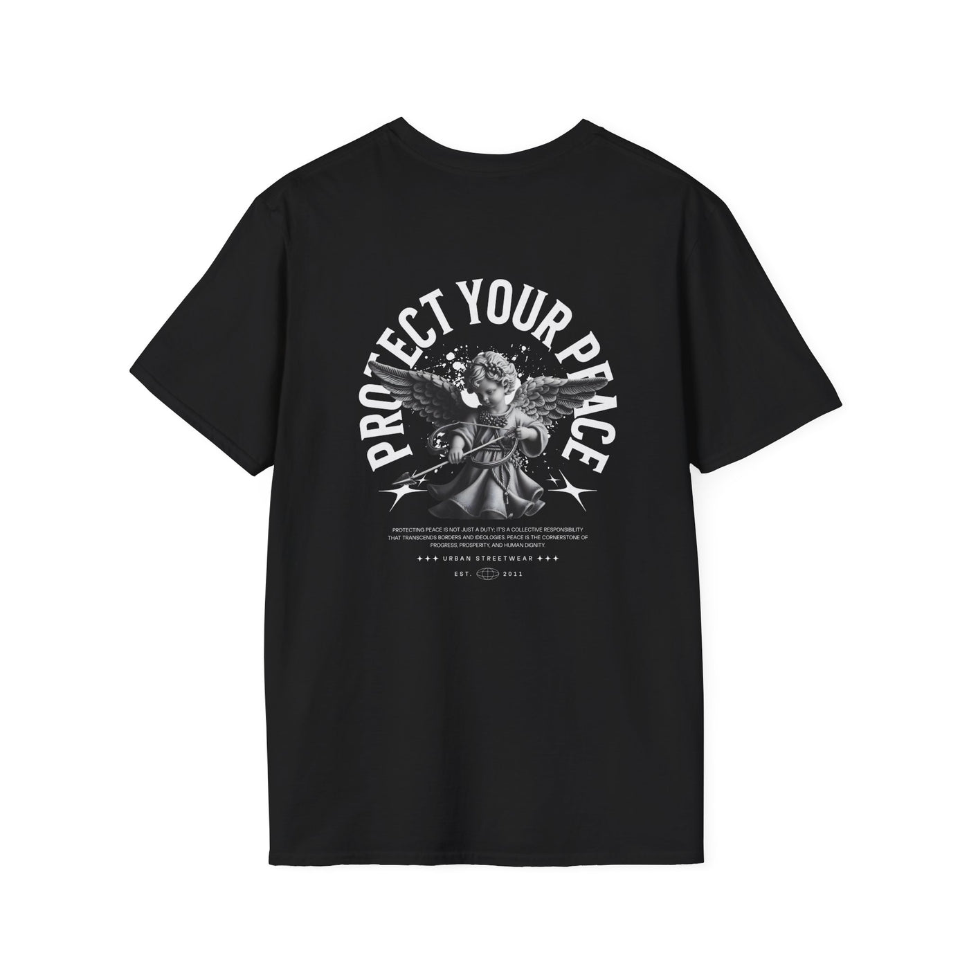 Protect Your Peace Unisex Softstyle T-Shirt for Mindfulness