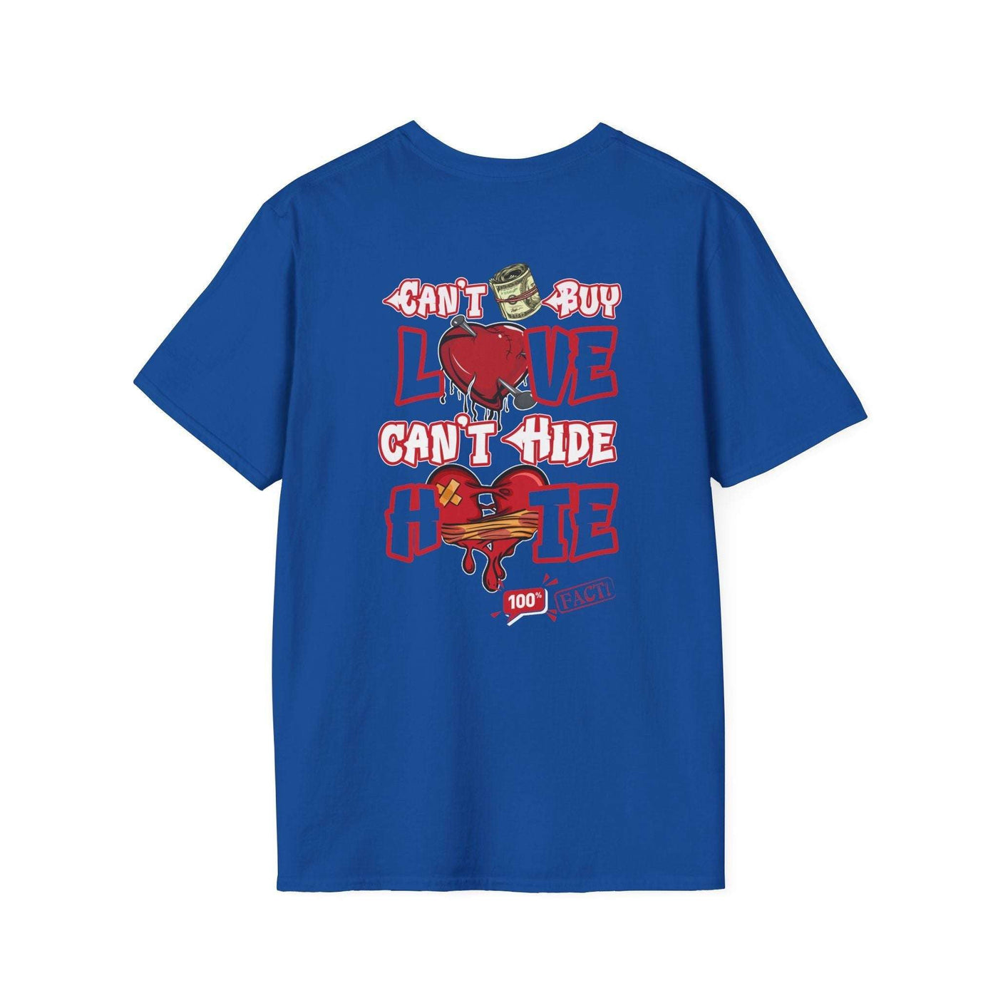 Money Cant Buy Love Graphic Print T-Shirt 26 T-Shirt Home page Printify Tees Galore LLc