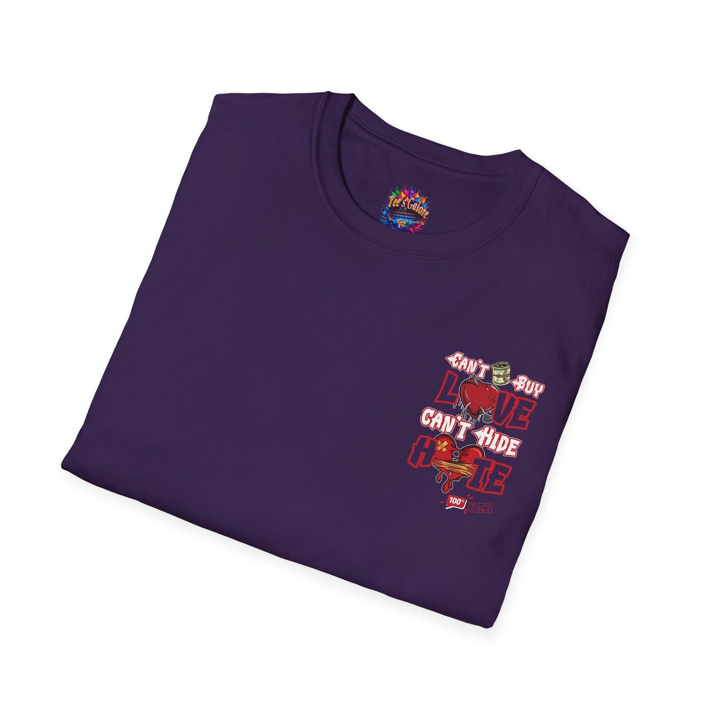 Money Cant Buy Love Graphic Print T-Shirt 26 T-Shirt Home page Printify Tees Galore LLc