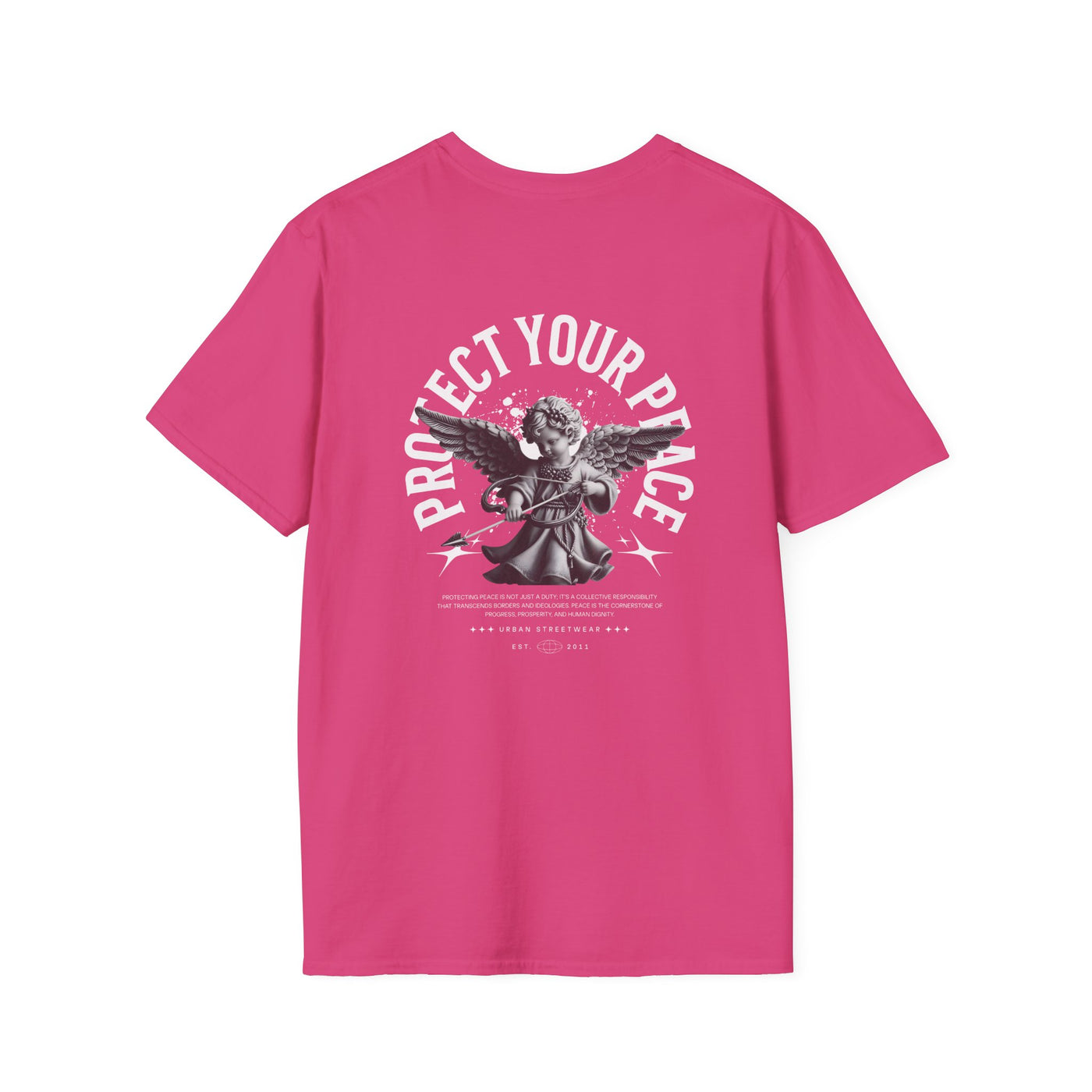Protect Your Peace Unisex Softstyle T-Shirt for Mindfulness