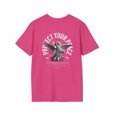 Protect Your Peace Unisex Softstyle T-Shirt for Mindfulness