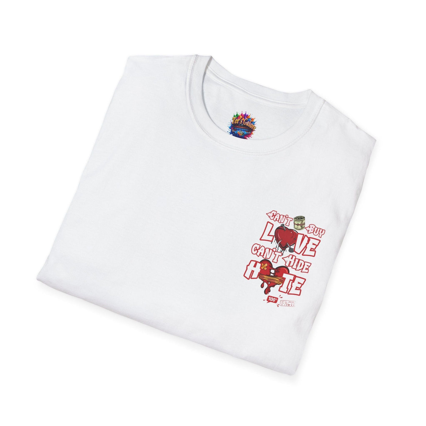 Money Cant Buy Love Graphic Print T-Shirt 26 T-Shirt Home page Printify Tees Galore LLc