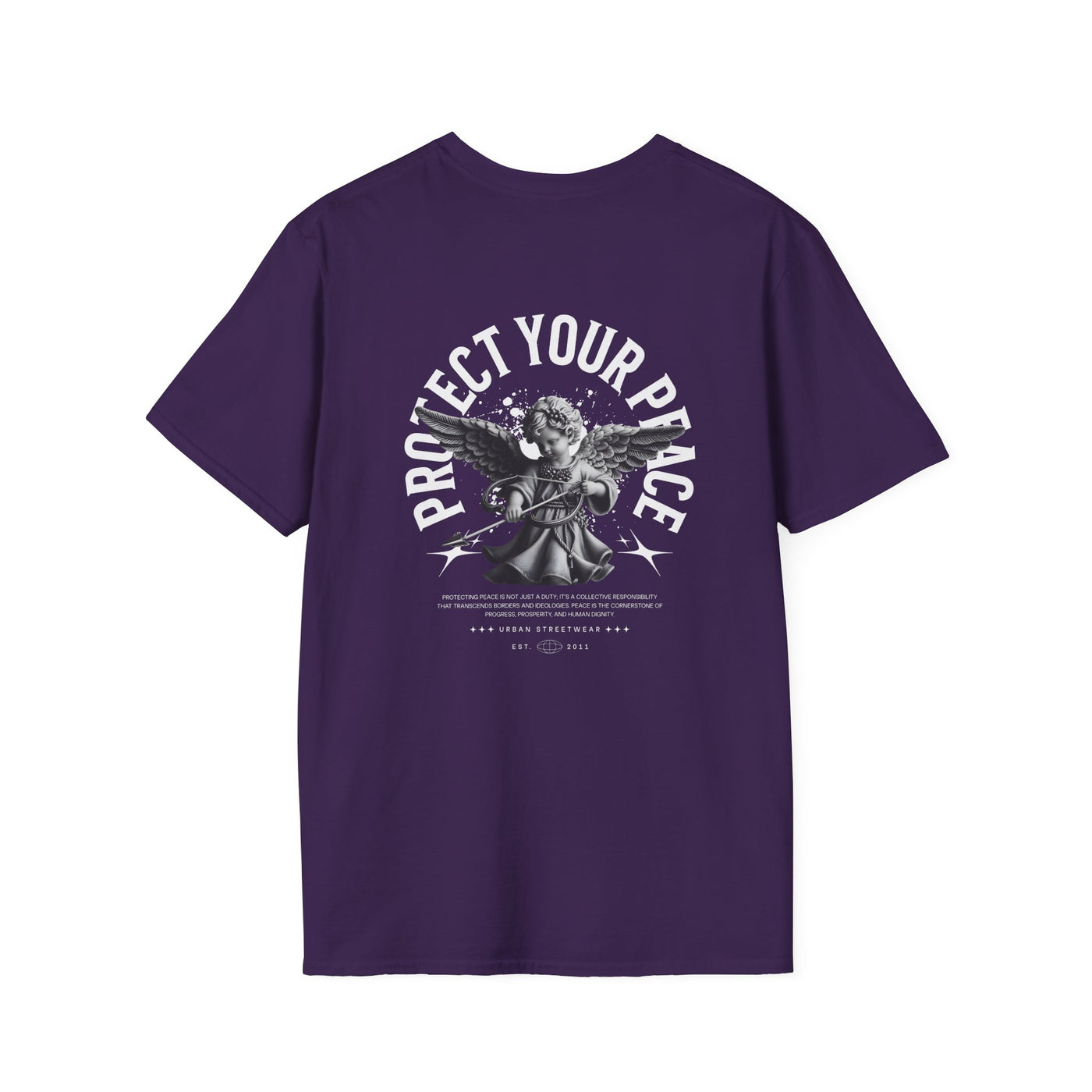 Protect Your Peace Unisex Softstyle T-Shirt for Mindfulness