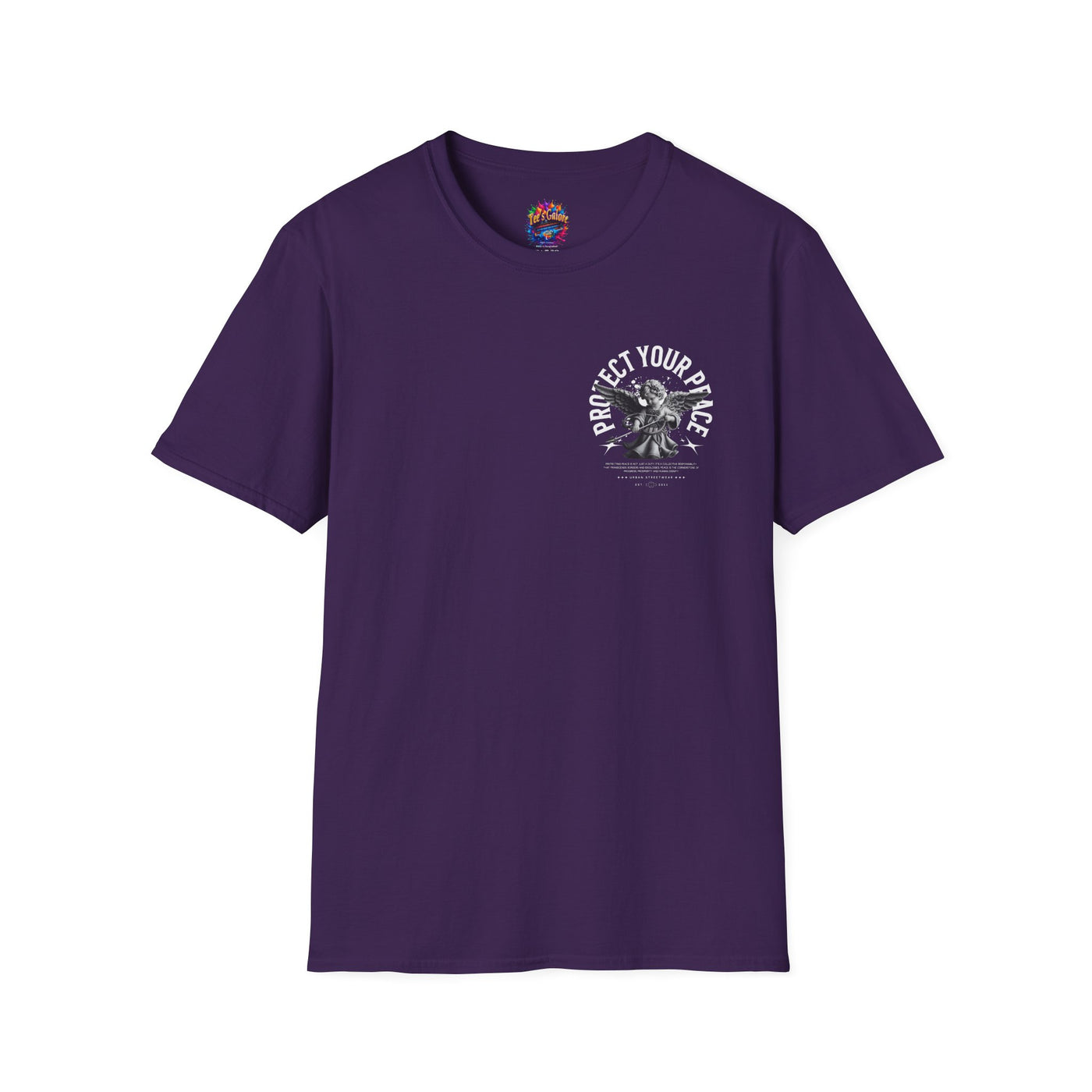 Protect Your Peace Unisex Softstyle T-Shirt for Mindfulness