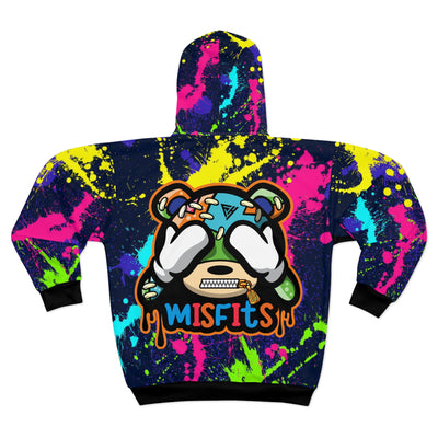 Colorful Graffiti Misfits Unisex Zip Hoodie