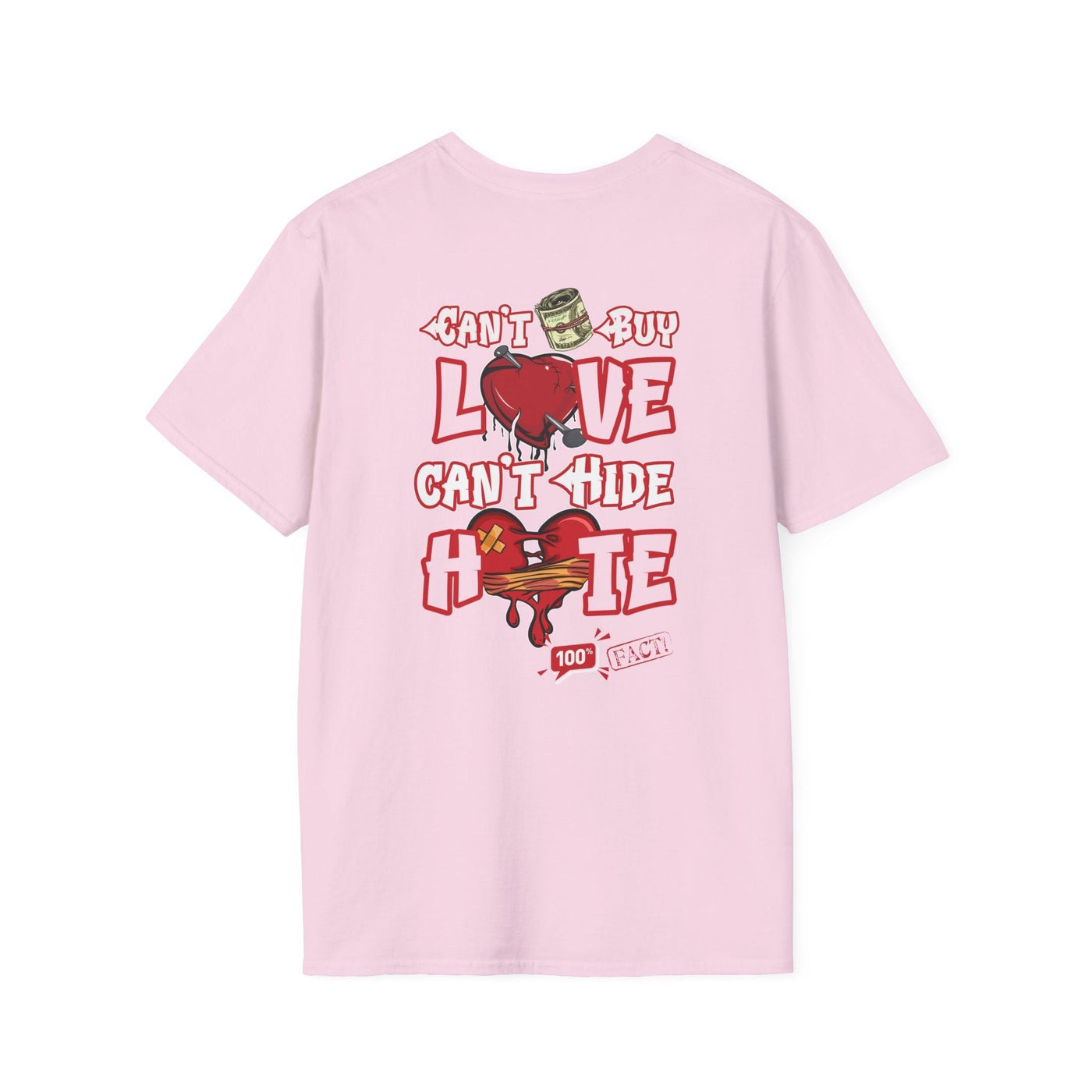 Money Cant Buy Love Graphic Print T-Shirt 26 T-Shirt Home page Printify Tees Galore LLc