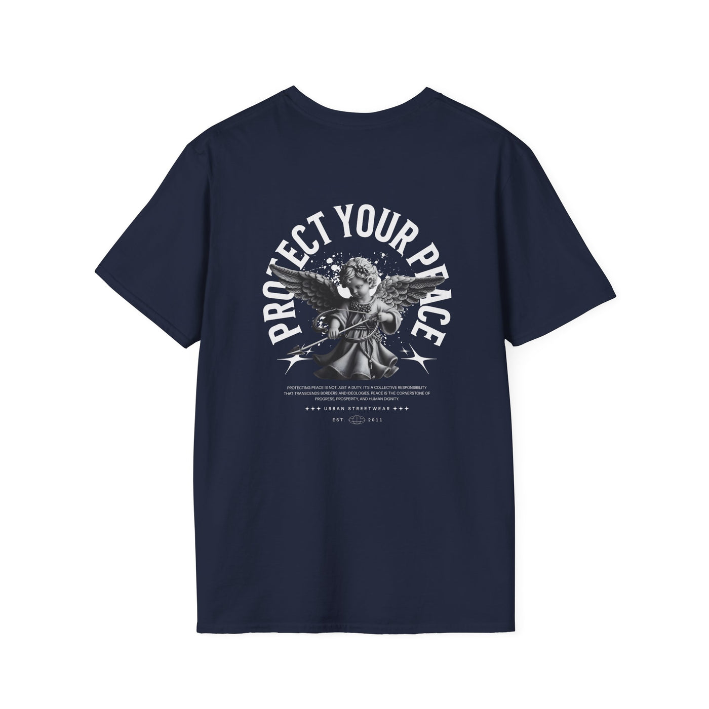 Protect Your Peace Unisex Softstyle T-Shirt for Mindfulness