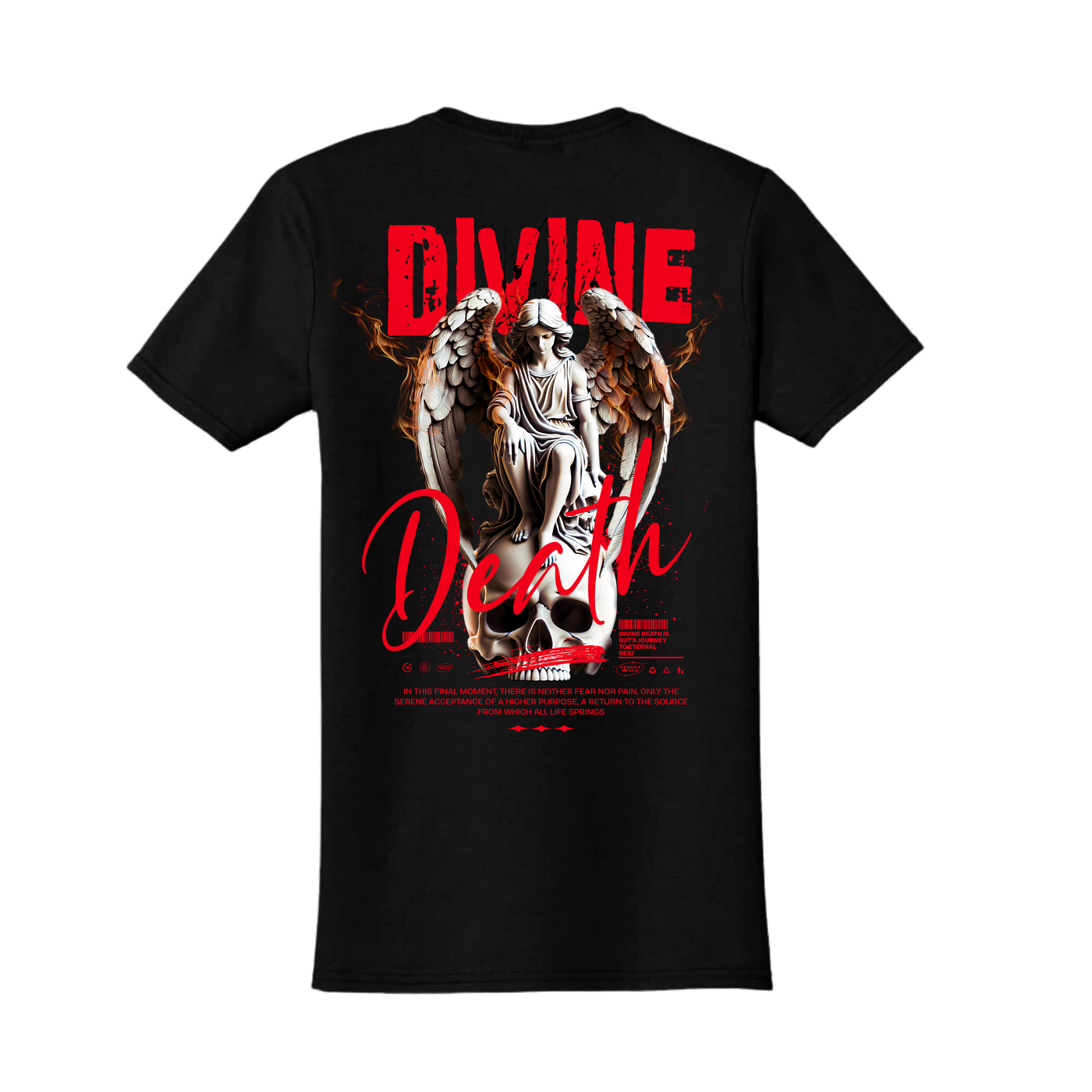 Divine Death Graphic T-Shirt | Unisex Softstyle Tee