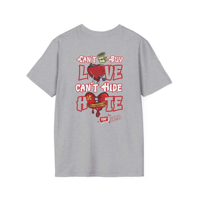 Money Cant Buy Love Graphic Print T-Shirt 26 T-Shirt Home page Printify Tees Galore LLc