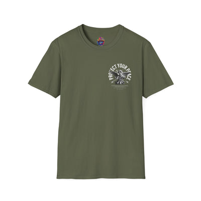 Protect Your Peace Unisex Softstyle T-Shirt for Mindfulness