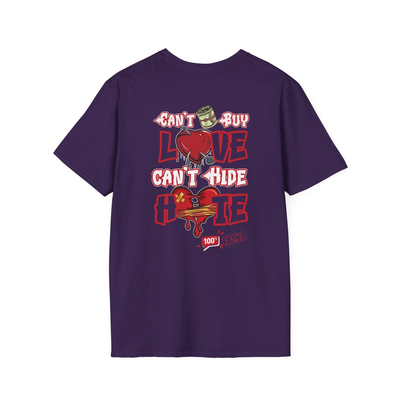 Money Cant Buy Love Graphic Print T-Shirt 26 T-Shirt Home page Printify Tees Galore LLc