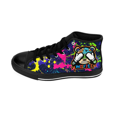 Men's High-Top Sneakers - Misfits Vibrant Unique Design for Trendsetters