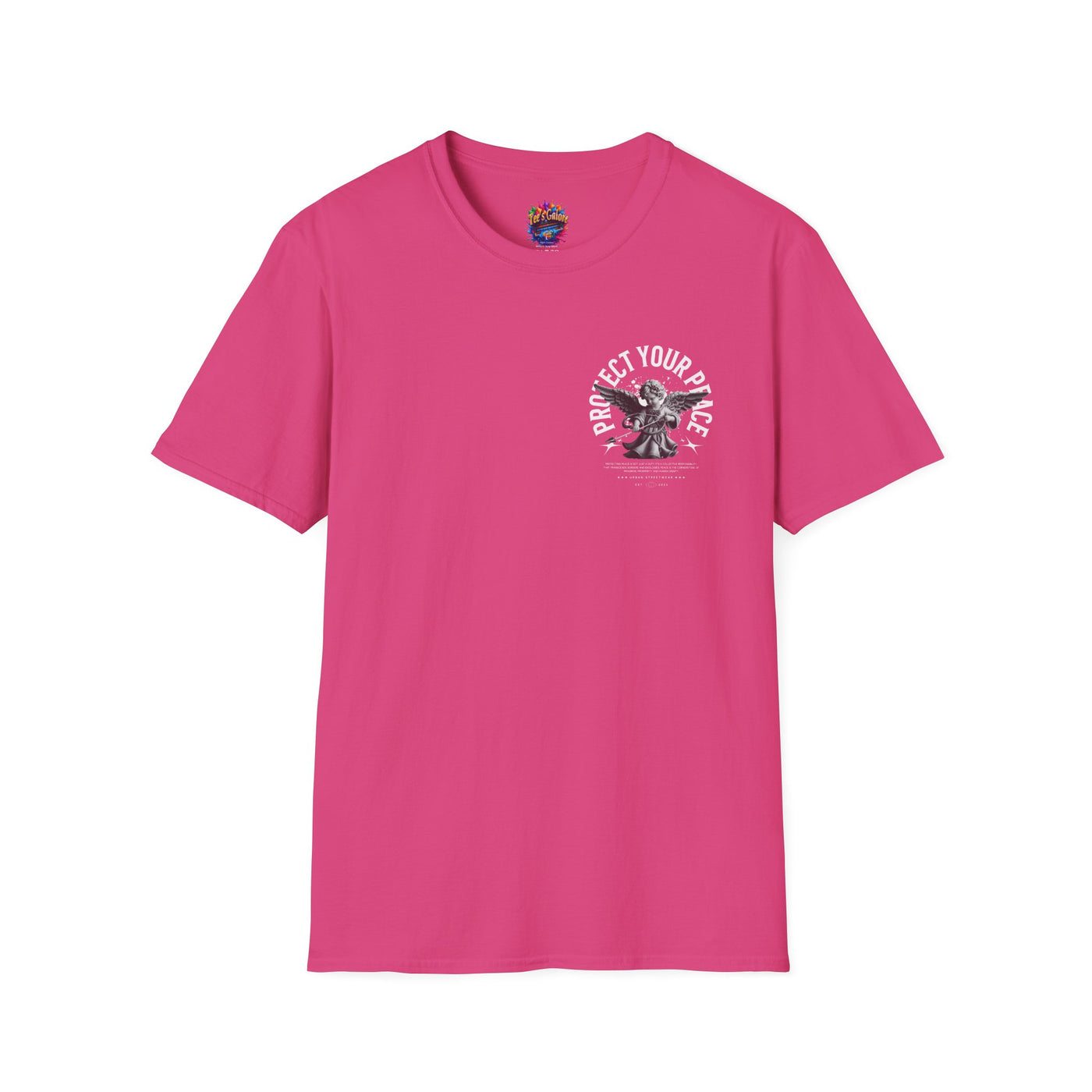 Protect Your Peace Unisex Softstyle T-Shirt for Mindfulness