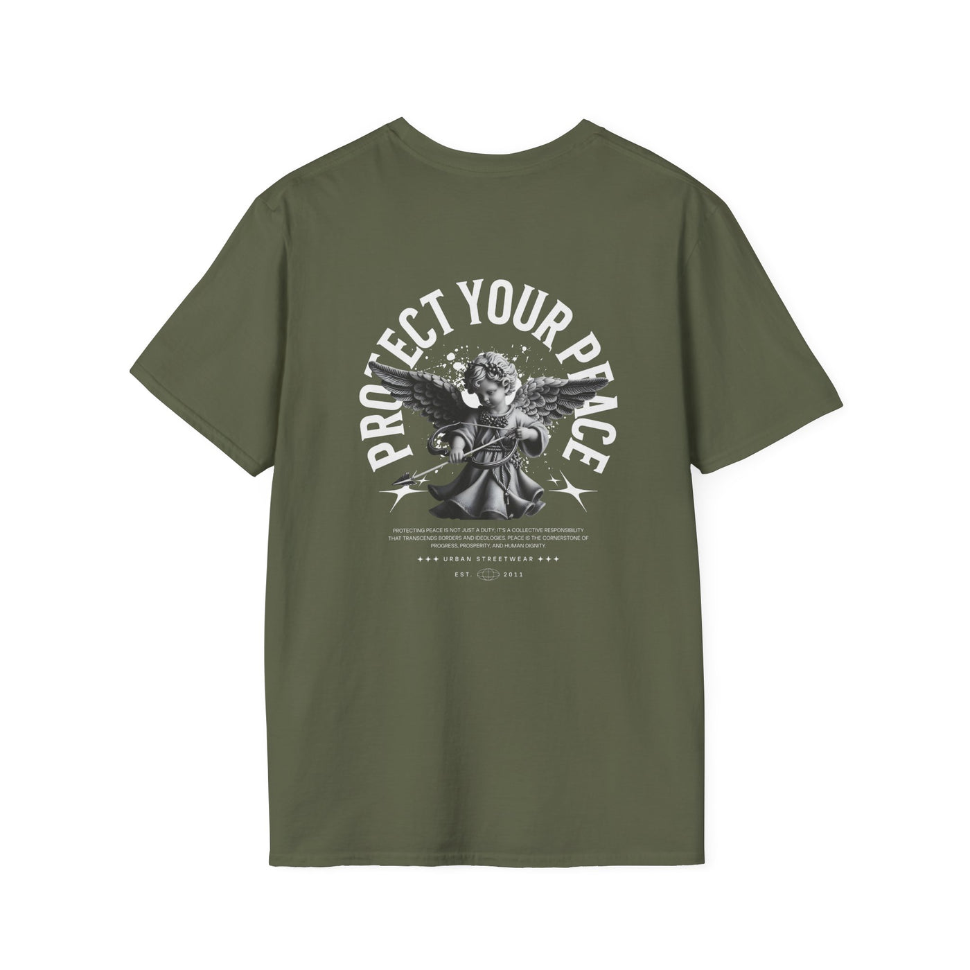 Protect Your Peace Unisex Softstyle T-Shirt for Mindfulness