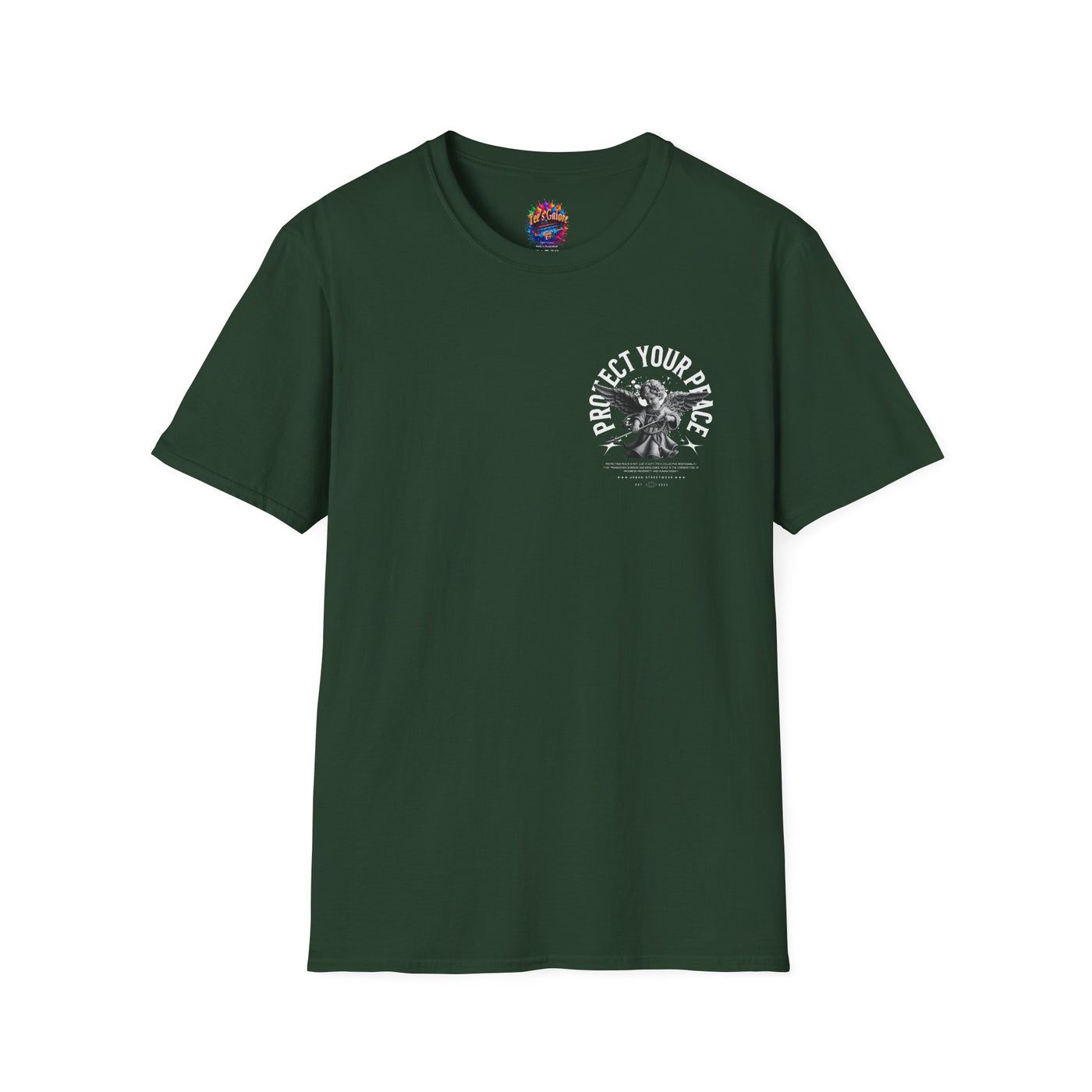 Protect Your Peace Unisex Softstyle T-Shirt for Mindfulness