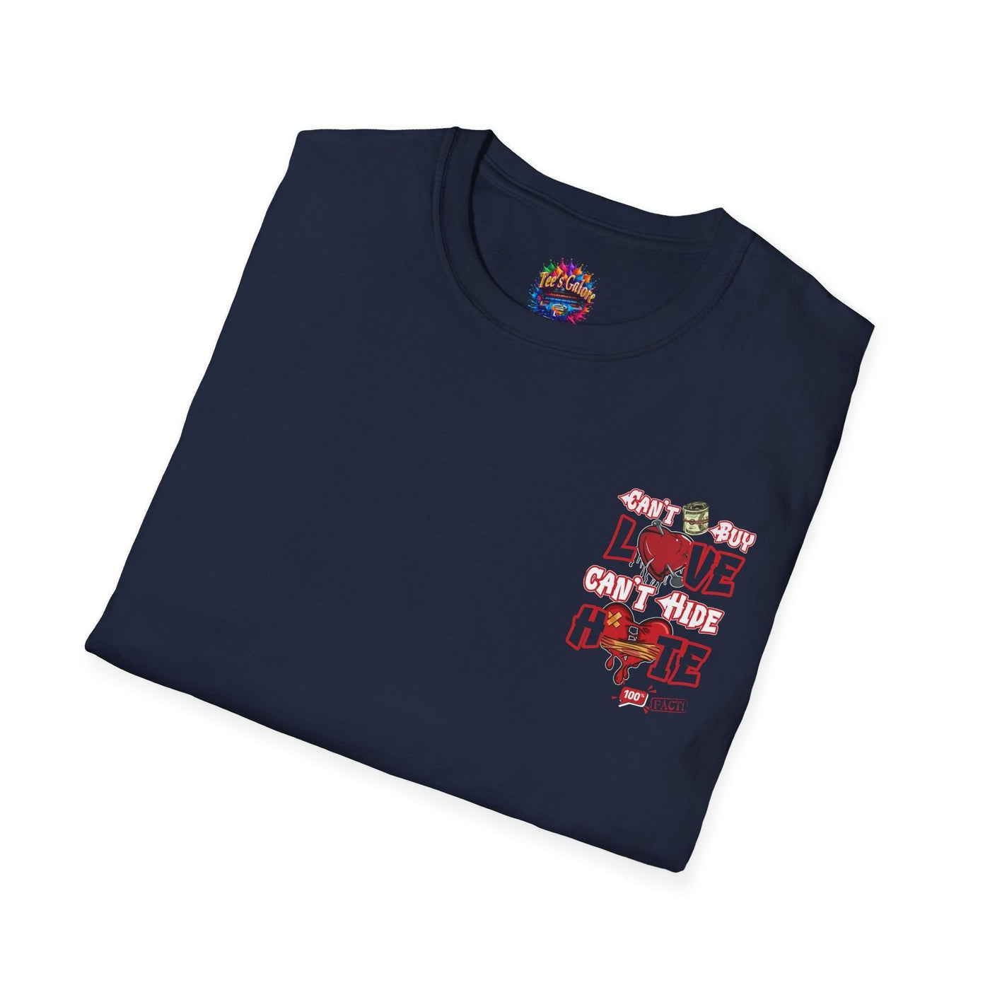 Money Cant Buy Love Graphic Print T-Shirt 26 T-Shirt Home page Printify Tees Galore LLc