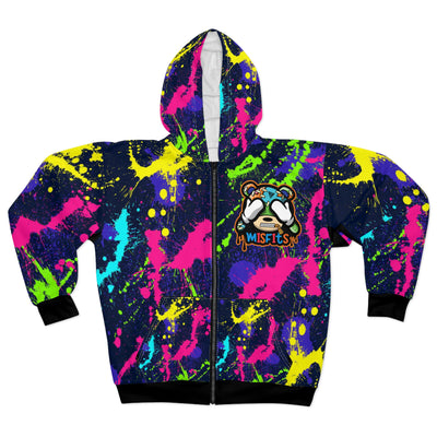 Colorful Graffiti Misfits Unisex Zip Hoodie