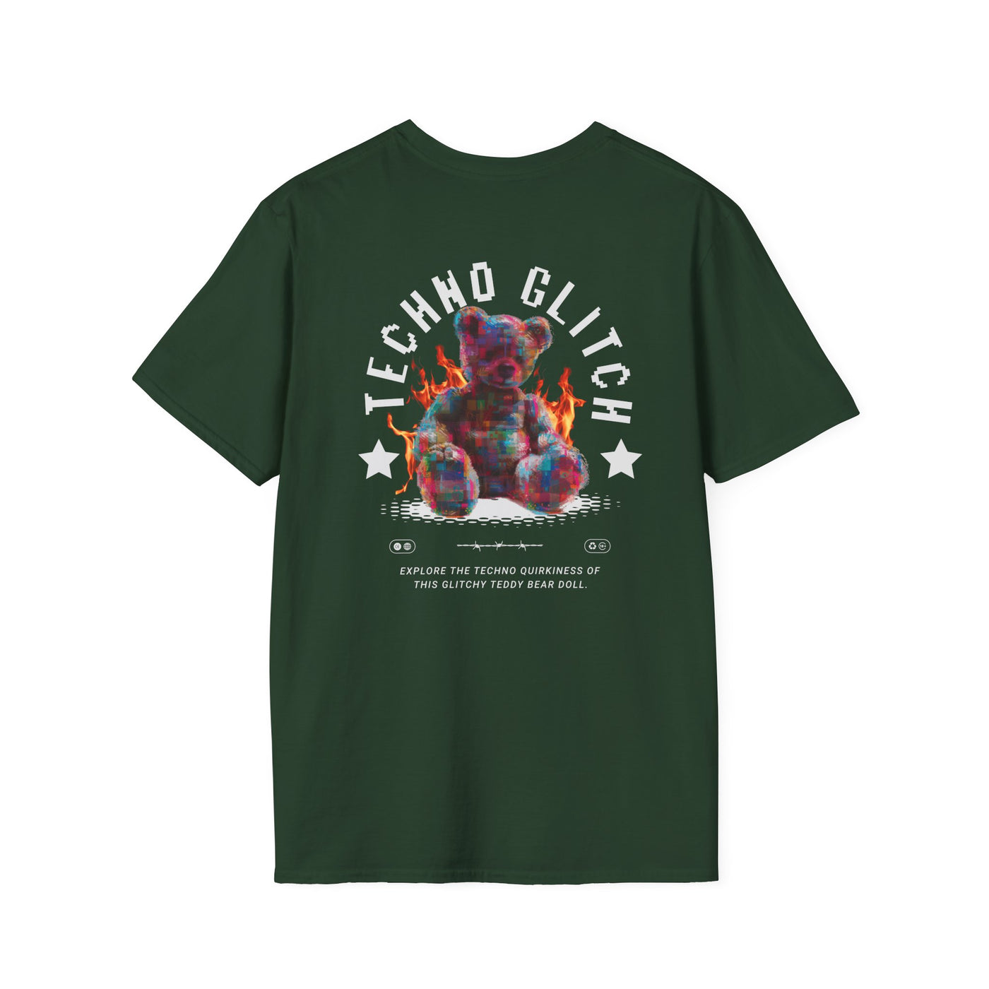 Techno TShirt - Techno Glitch T-Shirt for Music Lovers