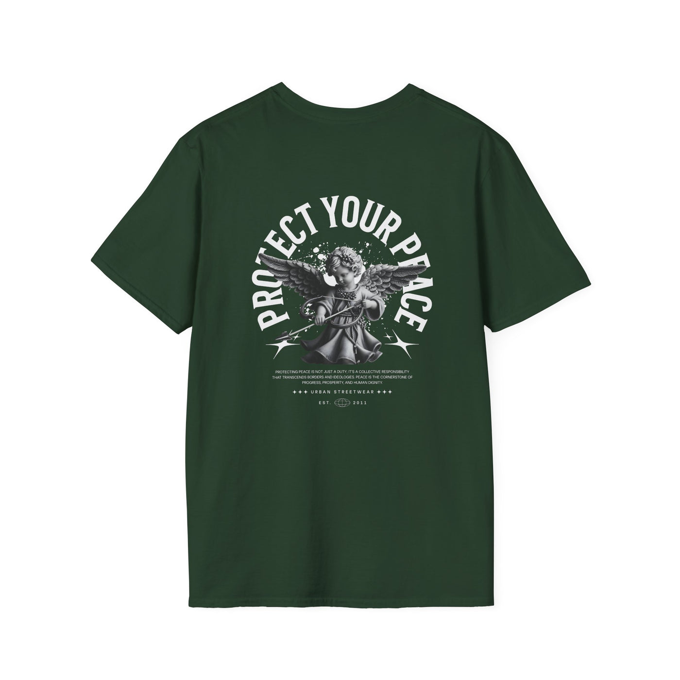 Protect Your Peace Unisex Softstyle T-Shirt for Mindfulness