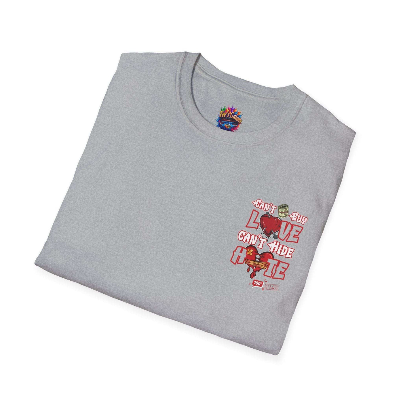 Money Cant Buy Love Graphic Print T-Shirt 26 T-Shirt Home page Printify Tees Galore LLc