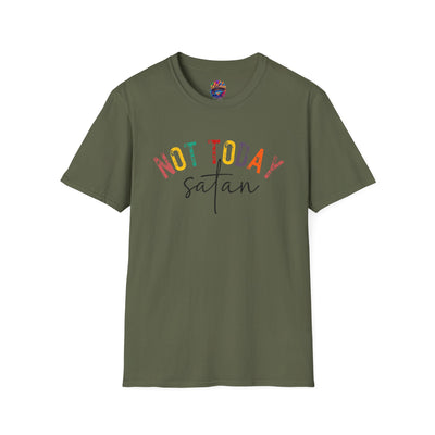 Christian Inspirational T-Shirt -  "Not Today Satan"