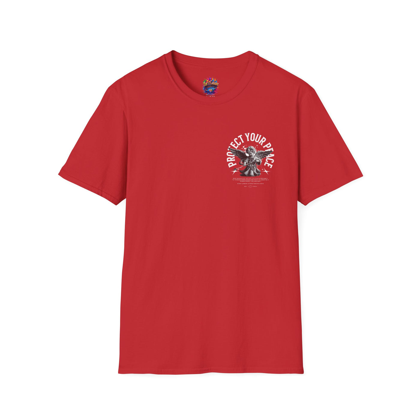 Protect Your Peace Unisex Softstyle T-Shirt for Mindfulness