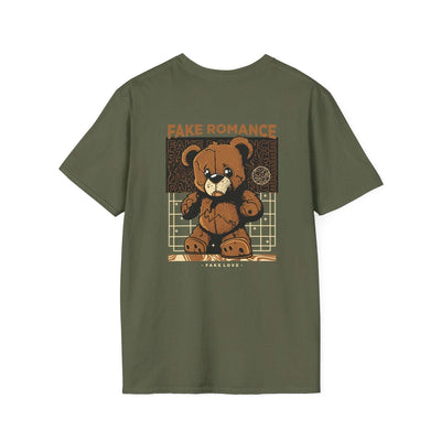 Fake Romance Tee - Cute Bear Graphic T-Shirt