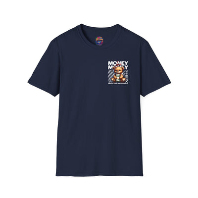 Money Graphic Print Cotton T-Shirt 26 T-Shirt Our Products Printify Tees Galore LLc